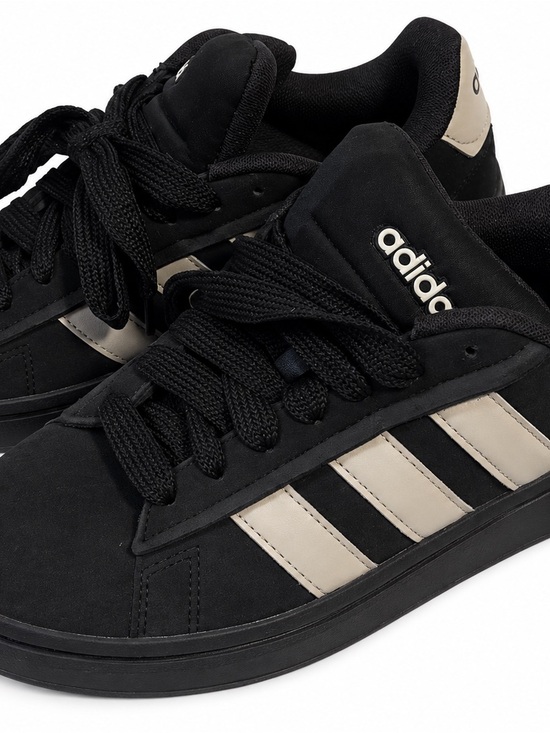 adidas Other - adidas Black Sneakers with grey Stripes